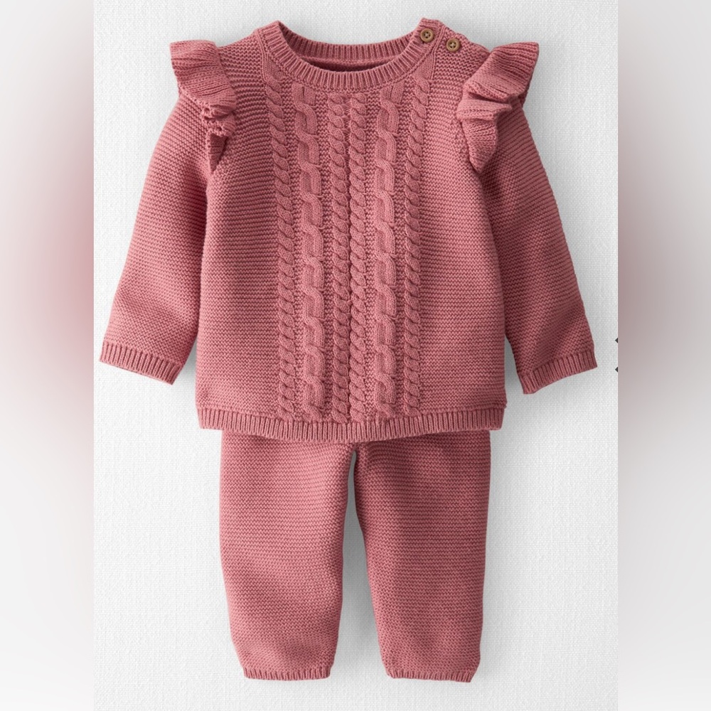 Carter’s Little Planet Baby Girl Organic Cotton Two Piece Set Size 6 Mon…